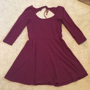 American Eagle burgundy dress